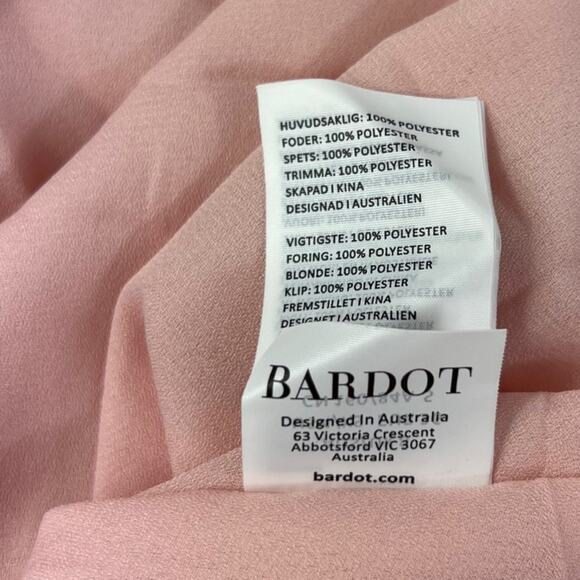 Bardot Olivia Pleated Mini Dress Size 4/XS - Picture 7 of 8